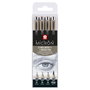 Sakura Set de pointefinas Pigma Micron, 4 tailles, Gris Froid Clair